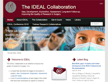 Tablet Screenshot of ideal-collaboration.net